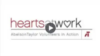 Video of AbelsonTaylor philanthropy program Hearts At Work